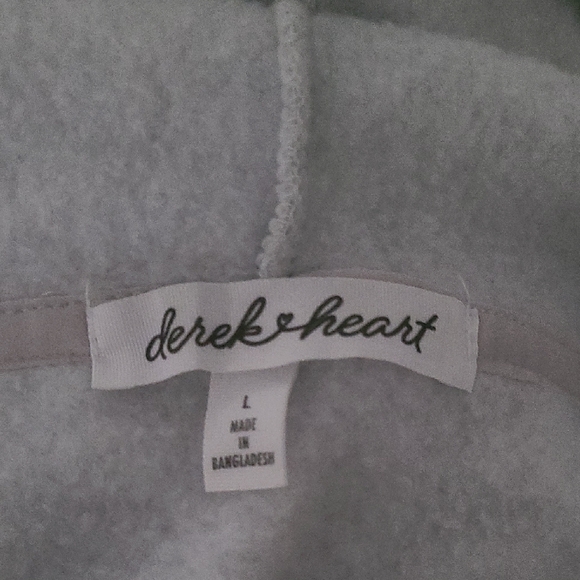Derek Heart Gray Hoodie - Picture 2 of 2